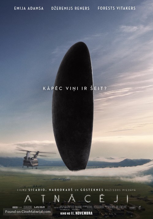 Arrival - Latvian Movie Poster