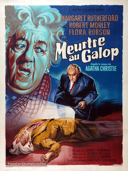 Murder at the Gallop - French Movie Poster