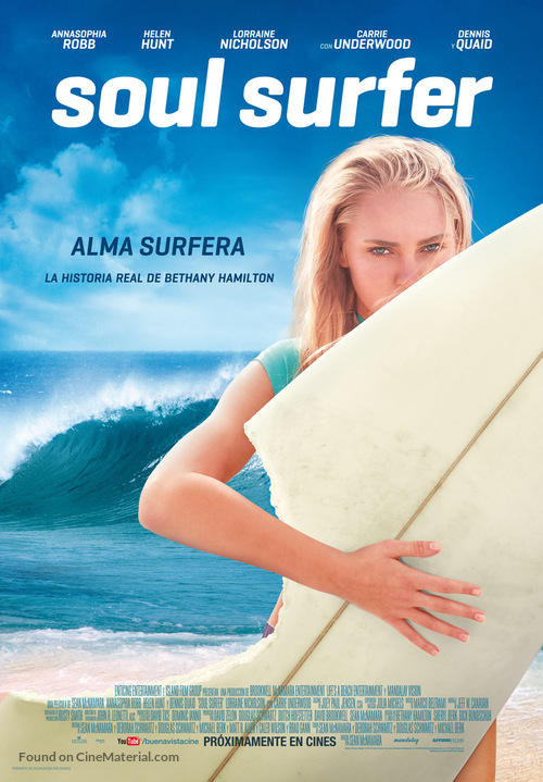 Soul Surfer - Spanish Movie Poster