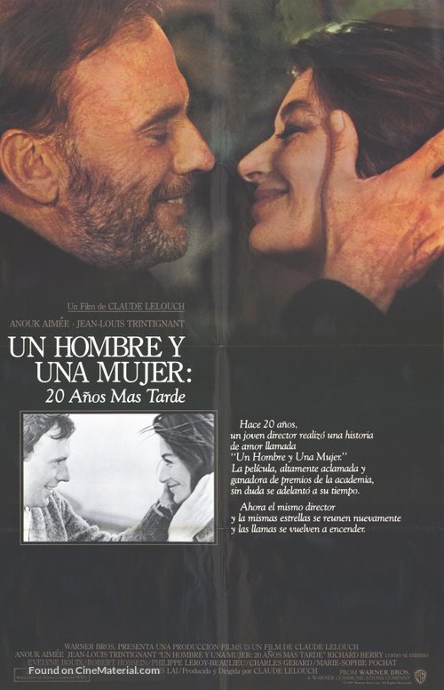 Un homme et une femme, 20 ans d&eacute;j&agrave; - Spanish Movie Poster