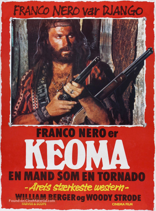Keoma - Danish Movie Poster