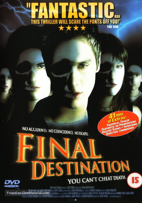 Final Destination - British DVD movie cover