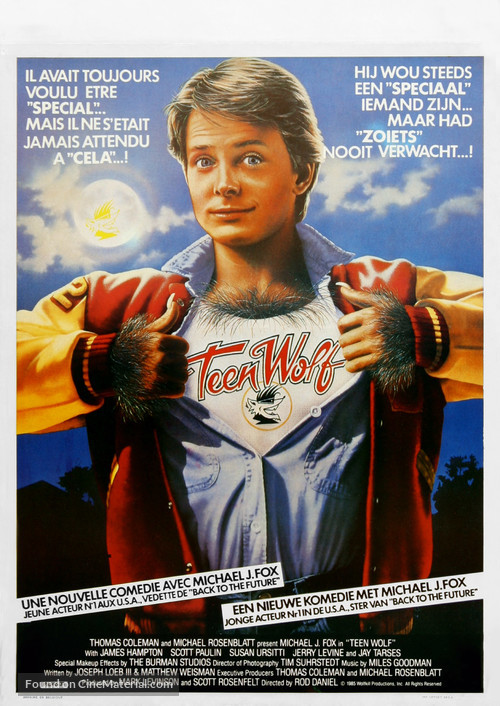 Teen Wolf - Belgian Movie Poster