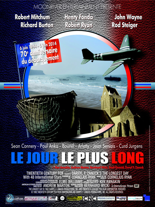 The Longest Day - French Re-release movie poster