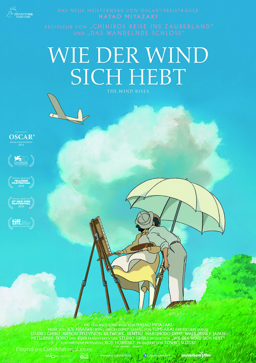 Kaze tachinu - German Movie Poster