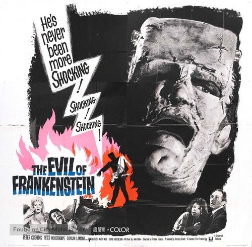 The Evil of Frankenstein - Movie Poster