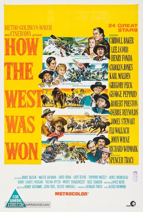 How the West Was Won - Australian Movie Poster