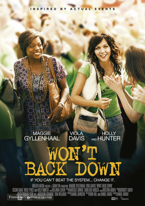 Won&#039;t Back Down - Swiss Movie Poster