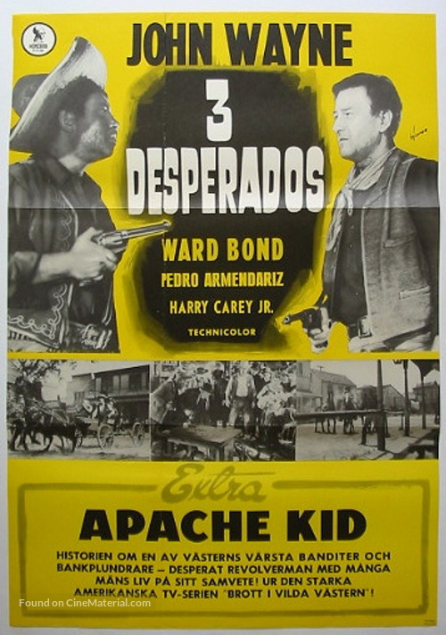 3 Godfathers - Swedish Movie Poster