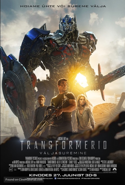 Transformers: Age of Extinction - Estonian Movie Poster