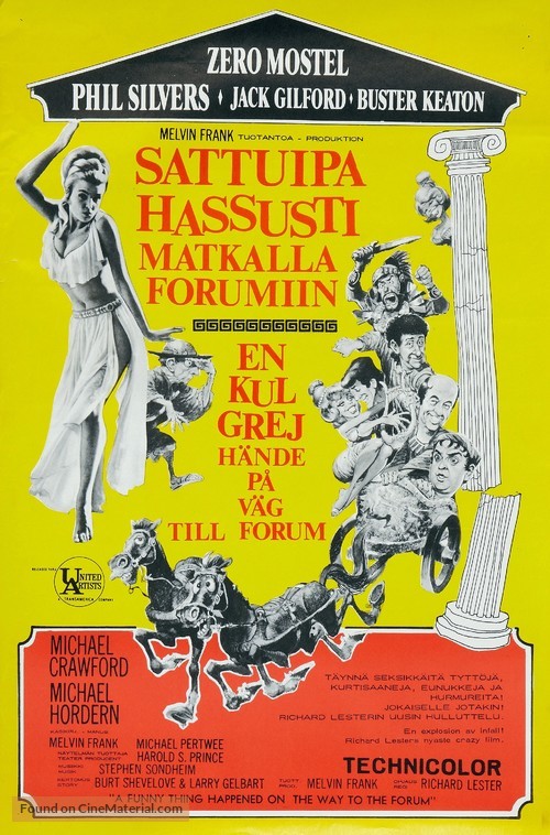A Funny Thing Happened on the Way to the Forum - Finnish Movie Poster