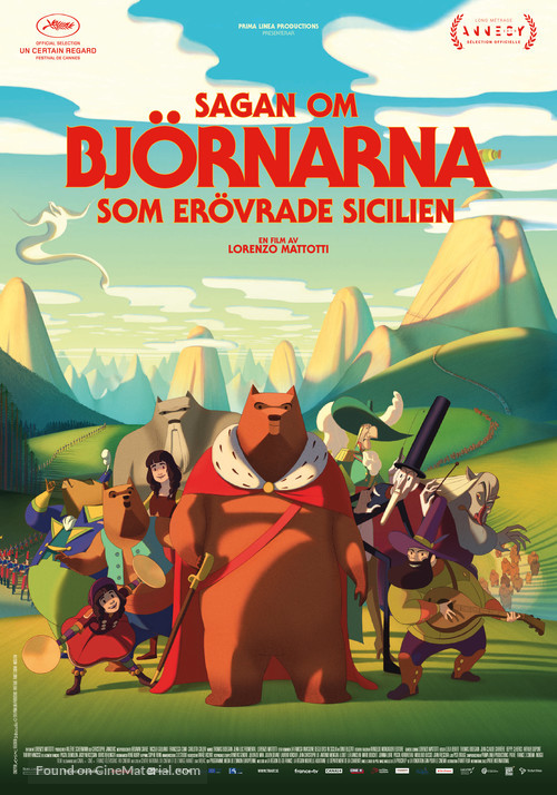 La fameuse invasion des ours en Sicile - Swedish Movie Poster