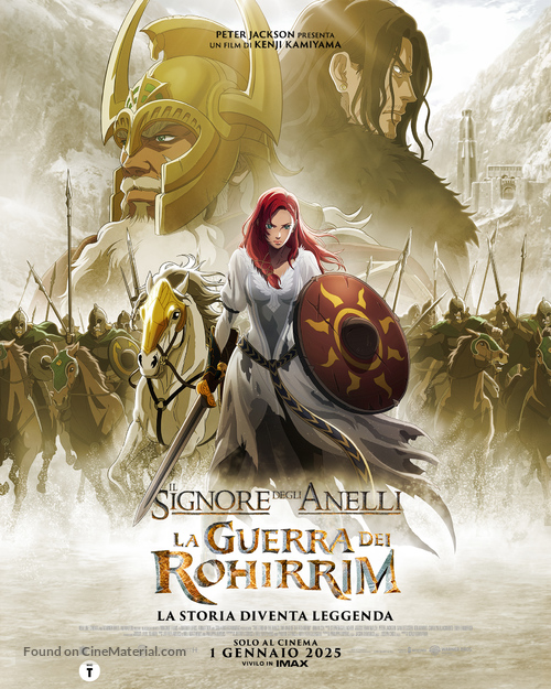 The Lord of the Rings: The War of the Rohirrim - Italian Movie Poster