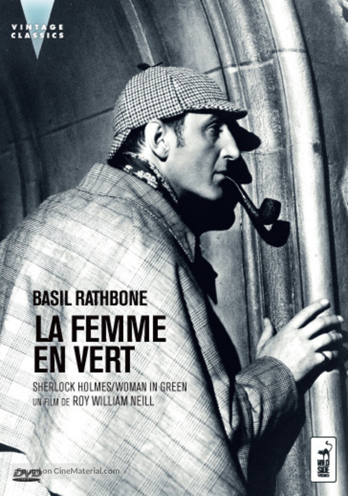 The Woman in Green - French DVD movie cover