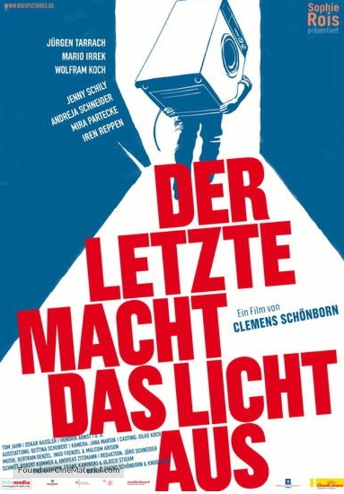 Der Letzte macht das Licht aus! - German poster