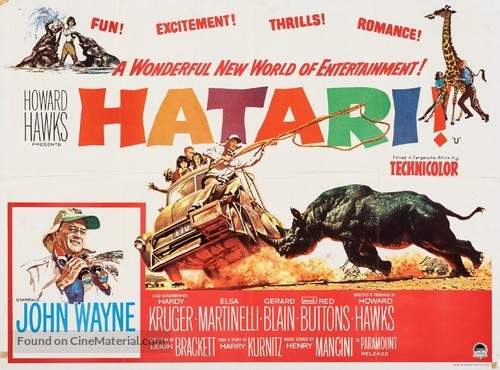 Hatari! - British Movie Poster