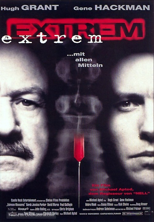 Extreme Measures - German Movie Poster