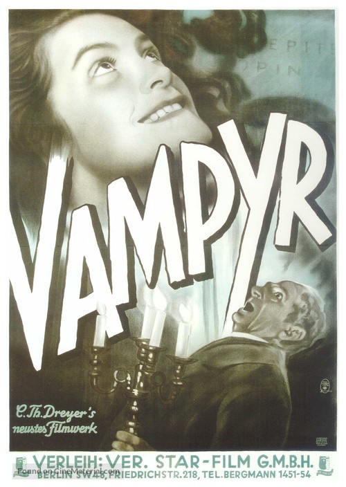 Vampyr - Der Traum des Allan Grey - German Movie Poster