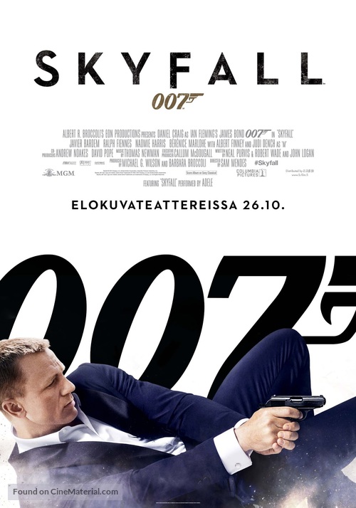 Skyfall - Finnish Movie Poster