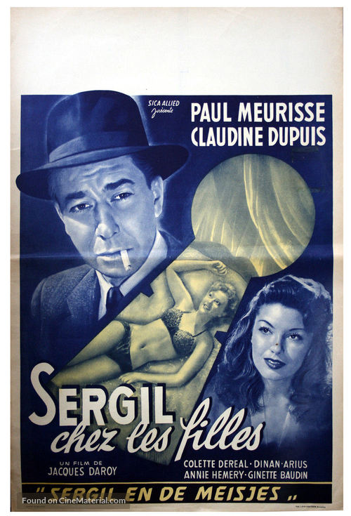 Sergil chez les filles - Belgian Movie Poster