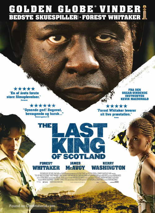 The Last King of Scotland - Danish Movie Poster