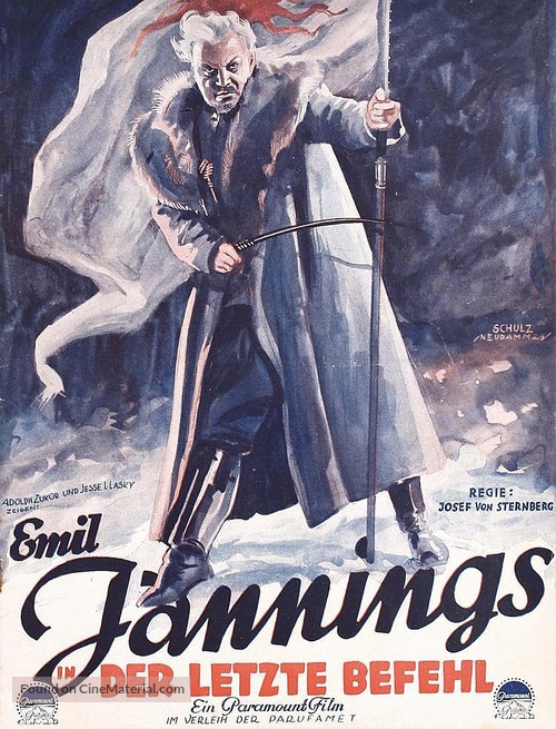 The Last Command - German Movie Poster