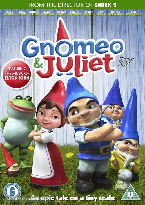 Gnomeo &amp; Juliet - British DVD movie cover