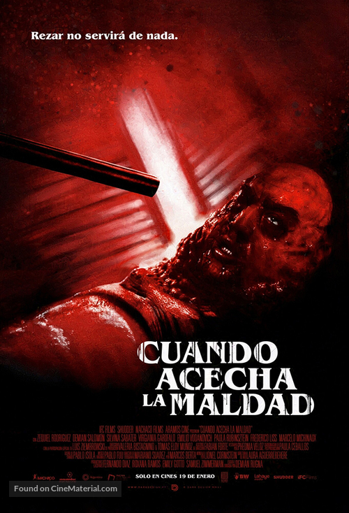 Cuando acecha la maldad - Argentinian Movie Poster