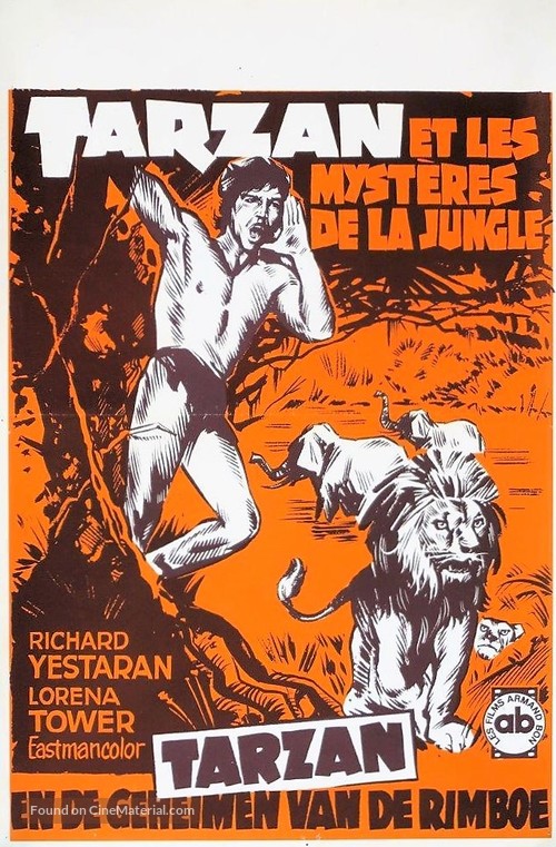 Tarz&aacute;n y el tesoro Kawana - Belgian Movie Poster