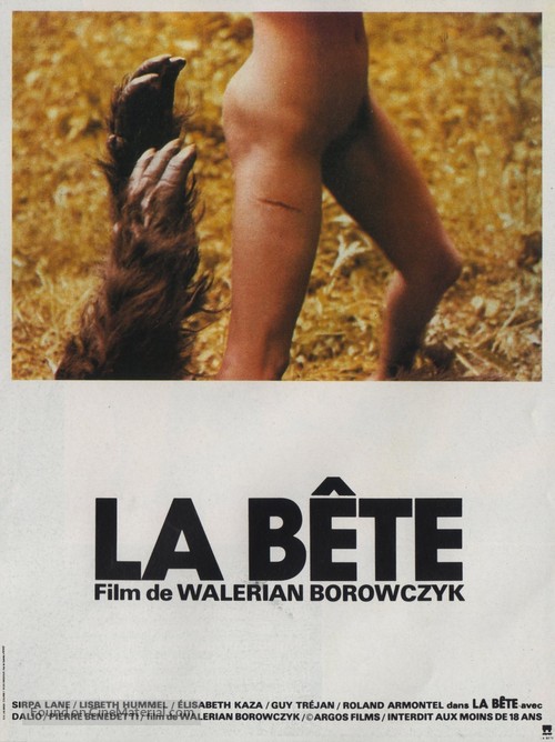 La b&ecirc;te - French Movie Poster