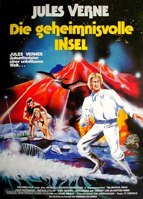 Mysterious Island - German Movie Poster