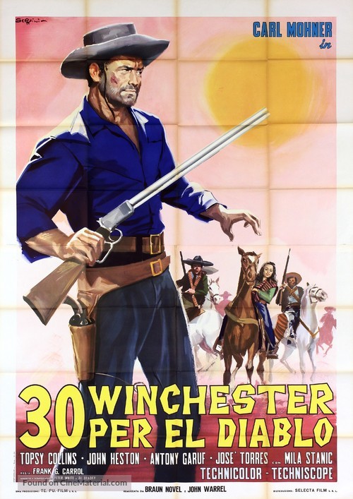 30 Winchester per El Diablo - Italian Movie Poster