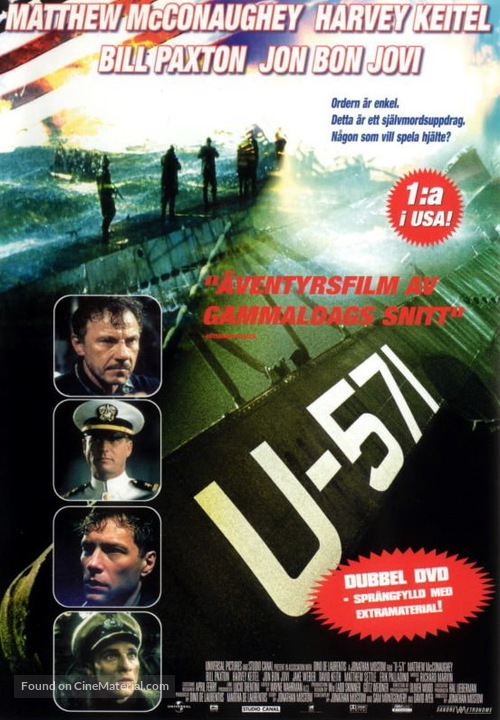 U-571 - Swedish VHS movie cover