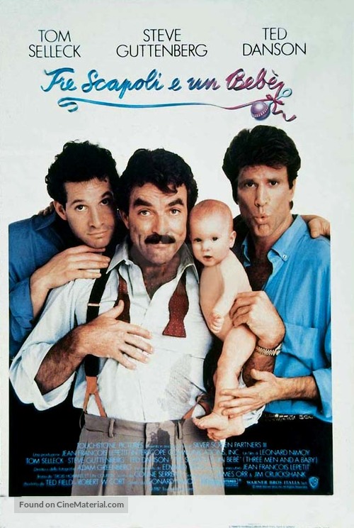 Three Men and a Baby - Italian Movie Poster