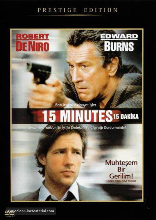 15 Minutes - Turkish DVD movie cover