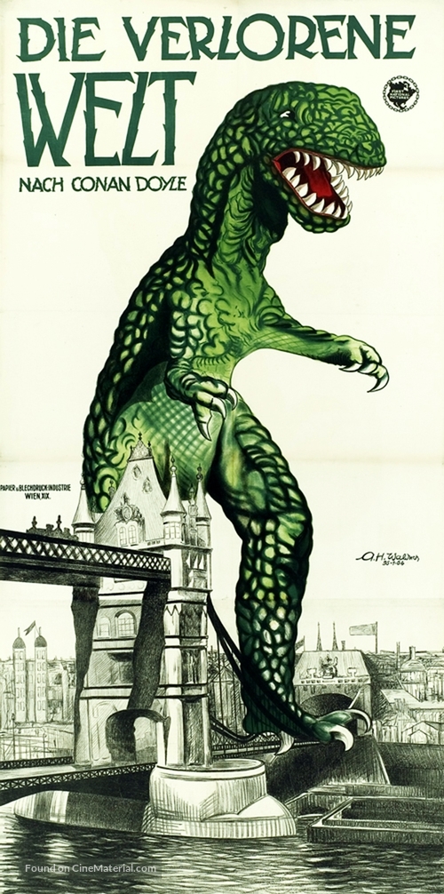 The Lost World - Austrian Movie Poster
