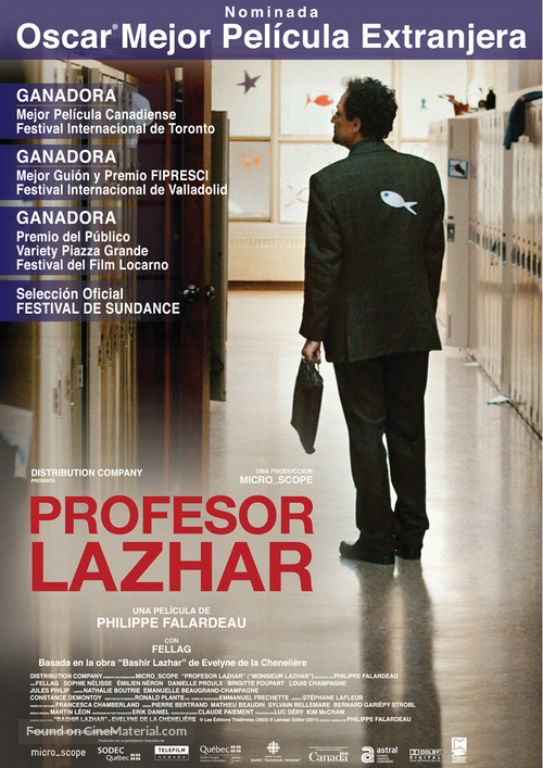 Monsieur Lazhar - Argentinian Movie Poster