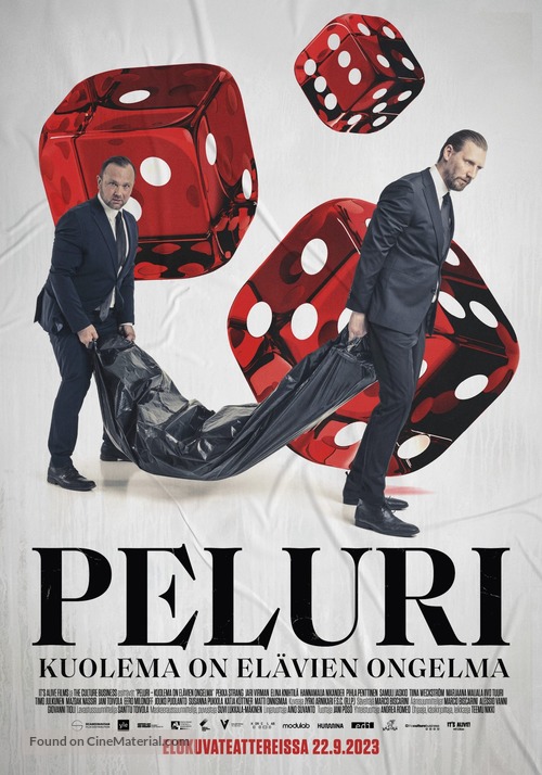 Peluri - kuolema on el&auml;vien ongelma - Finnish Movie Poster