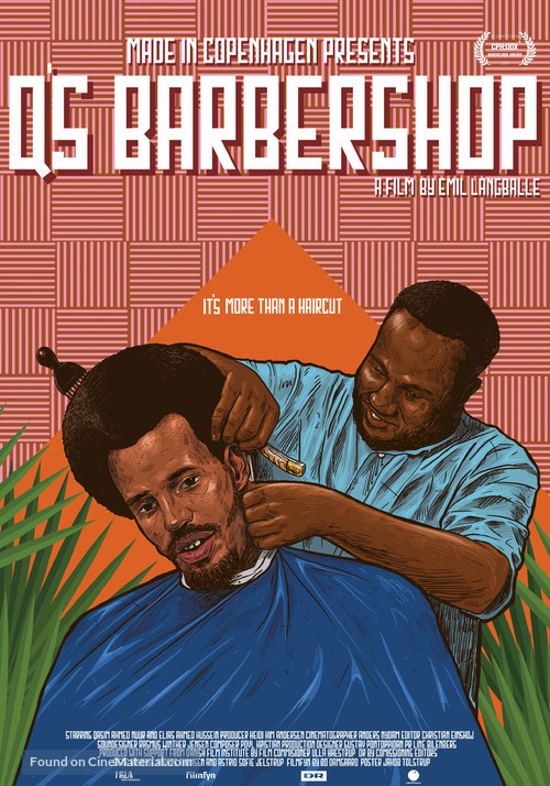 Q&#039;s Barbershop - Danish Movie Poster