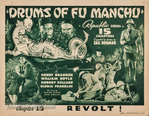 Drums of Fu Manchu - Movie Poster