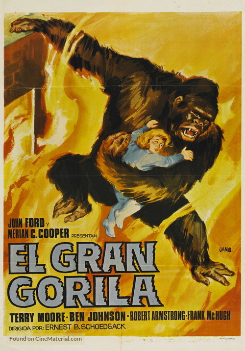 Mighty Joe Young - Spanish Movie Poster