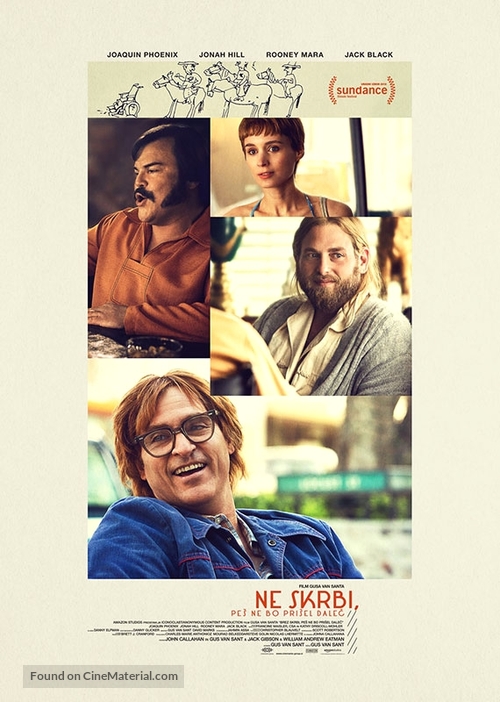 Don&#039;t Worry, He Won&#039;t Get Far on Foot - Slovenian Movie Poster