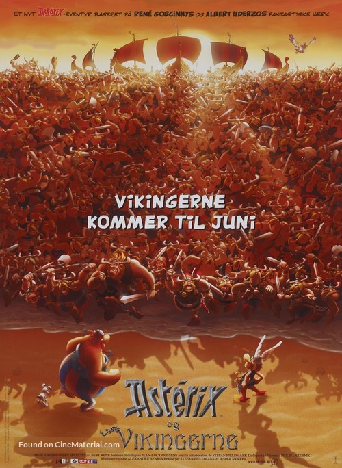 Ast&egrave;rix et les Vikings - Danish Movie Poster