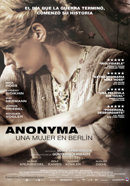 Anonyma - Eine Frau in Berlin - Argentinian Movie Poster