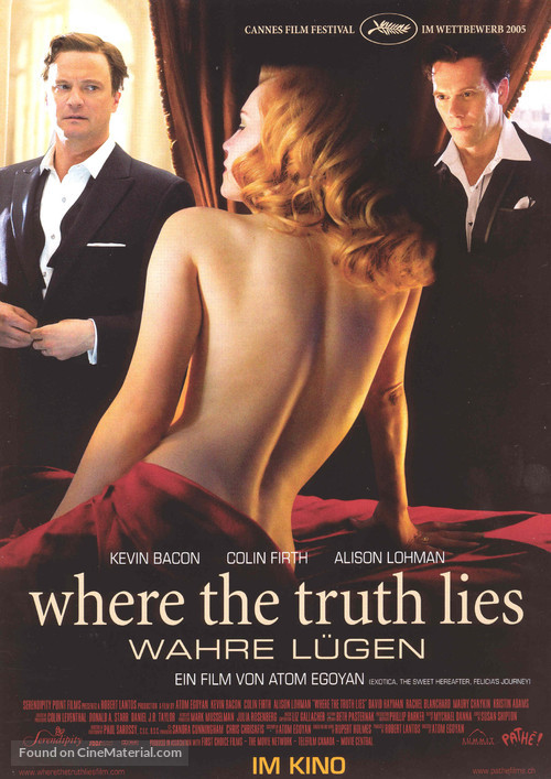 Where the Truth Lies - Swiss Movie Poster