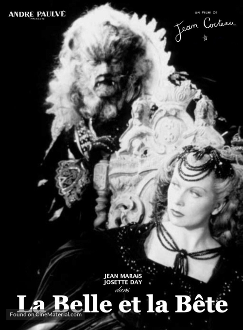 La belle et la b&ecirc;te - French DVD movie cover