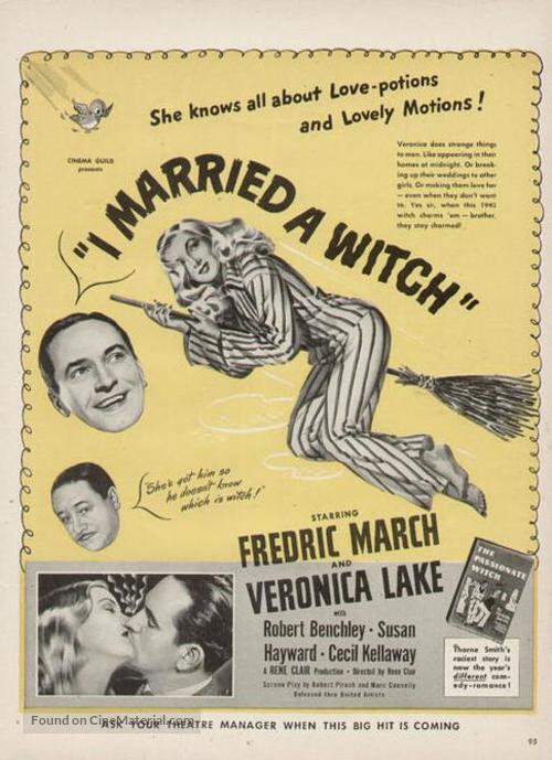 I Married a Witch - Movie Poster