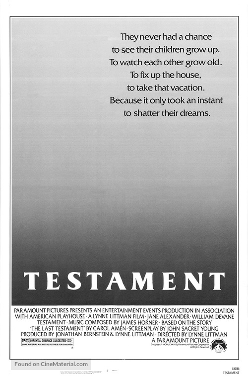 Testament - Movie Poster