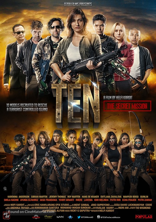 Ten: The Secret Mission - Indonesian Movie Poster