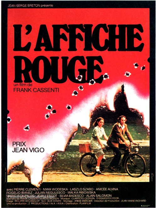 L&#039;affiche rouge - French Movie Poster